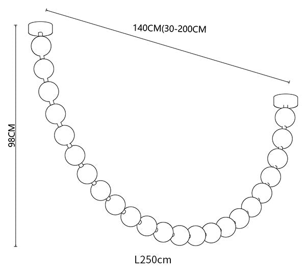 Pearl Necklace Chandelier