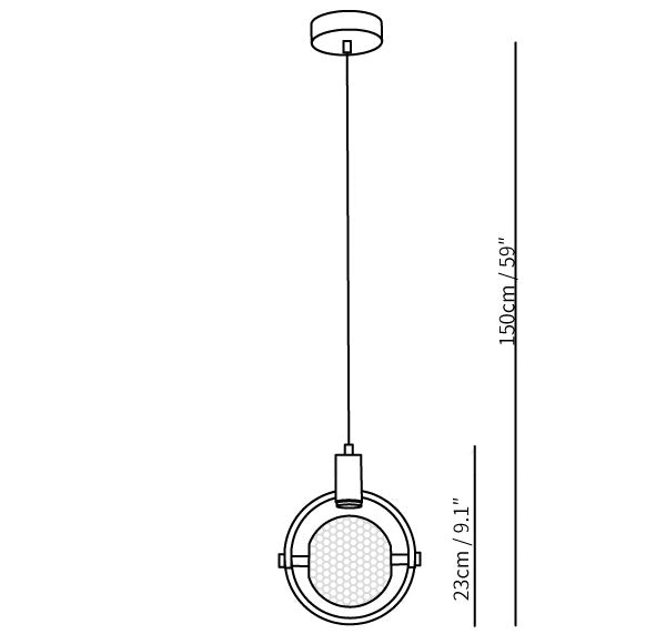 Ring Crystal Pendant Light