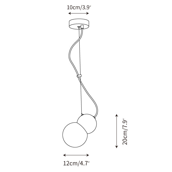 Ball Brass Pendant Lamp