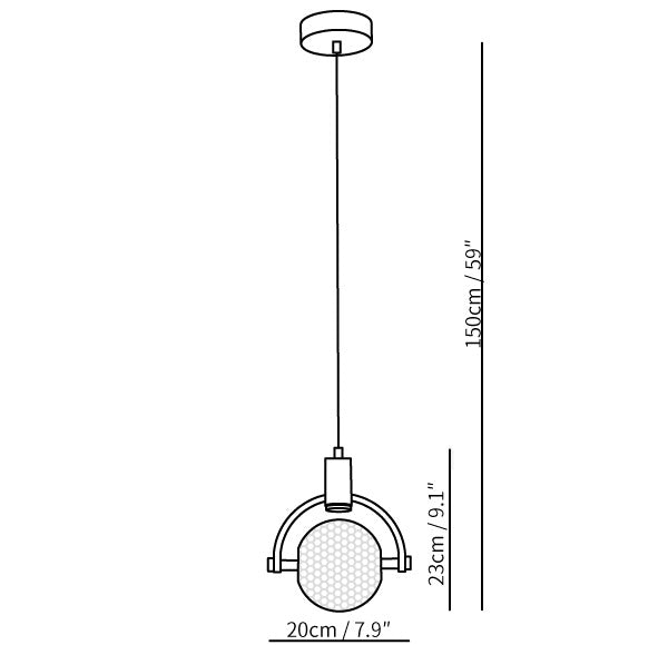 Ring Crystal Pendant Light