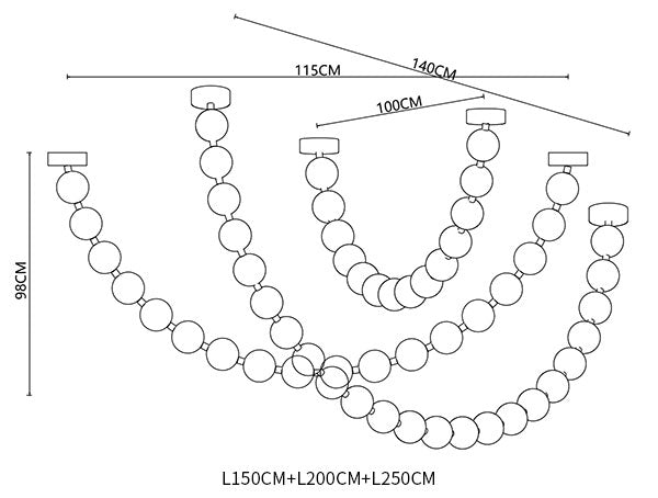 Pearl Necklace Chandelier
