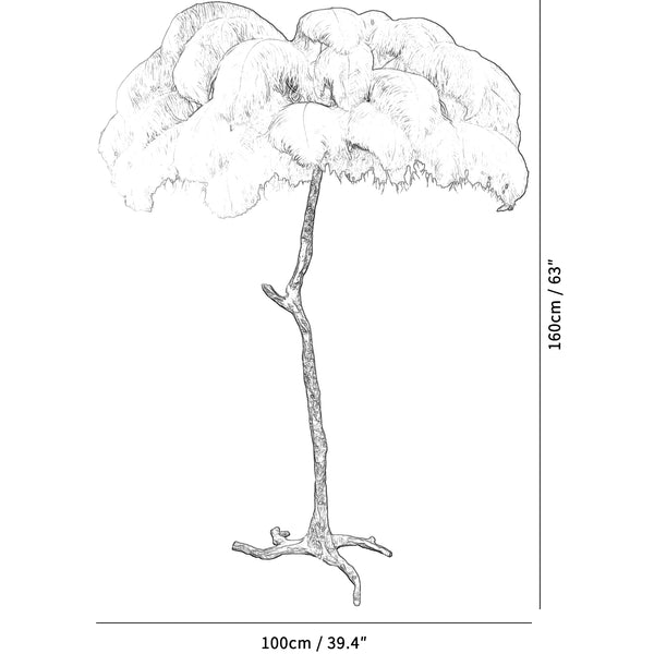 Ostrich Feather Floor Lamp