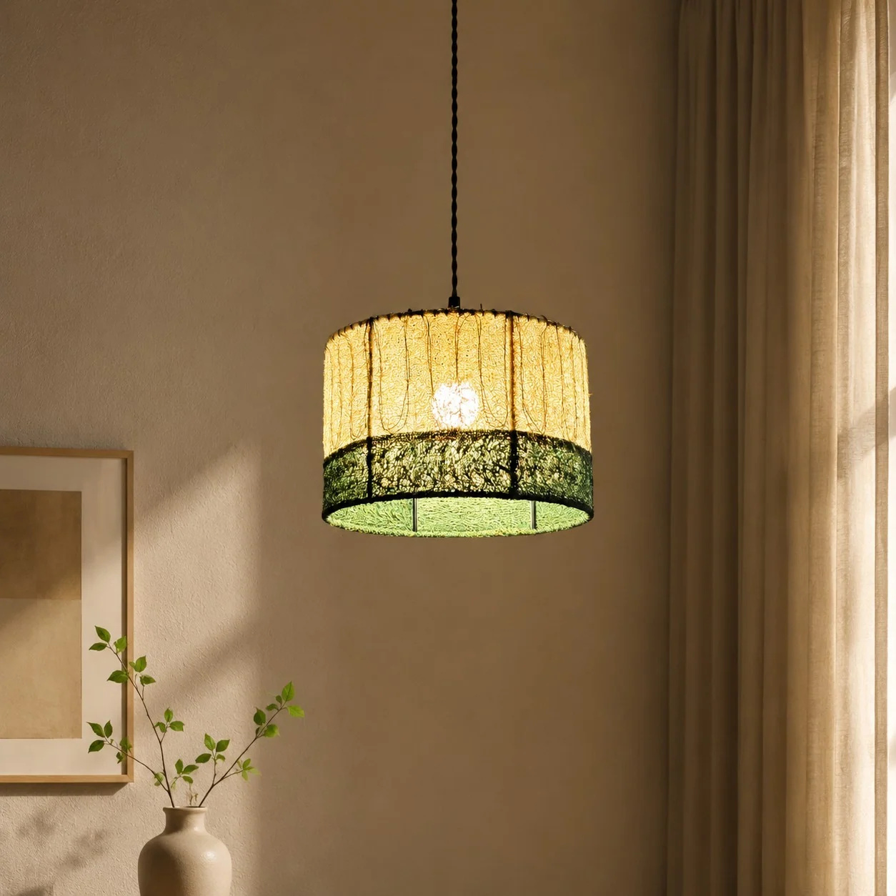 Loofah pendant shade product view